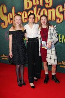 Nina Rueffer Nina Goceva Paula Donath Film premiere of Burg Schreckenstein 2 at the Mathaeser Filmpalast in Muenchen on 03 12 2017