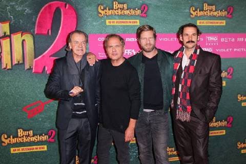 Ralf Huettner Director Uwe Ochsenknecht Henning Baum Alexander Beyer Film premiere of Burg Schreckenstein 2 at the Mathaeser Filmpalast in Muenchen on 03 12 2017