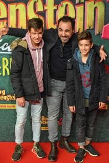 Adnan MARAL actor with his sons world premiere BURG SCHRECKENSTEIN red carpet red carpet on 03 12 2017