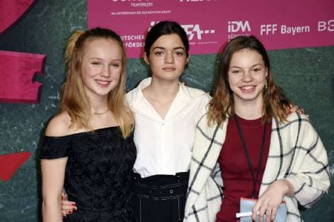 Mina Rueffer Nina Goceva and Paula Donath at the premiere of the movie Burg Schreckenstein 2 at Mathäser Filmpalast Munich 03 12 2017 Foto:xP.xSchönbergerx xFuturexImage