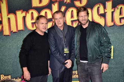 Uwe Ochsenknecht Ralf Huettner and Henning Baum at the premiere of the movie Burg Schreckenstein 2 at the Mathäser Filmpalast Munich 03 12 2017 Foto:xP.xSchönbergerx xFuturexImage