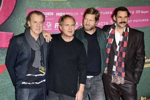 Ralf Huettner Uwe Ochsenknecht Henning Baum and Alexander Beyer at the premiere of the movie Burg Schreckenstein 2 at the Mathäser Filmpalast Munich 03 12 2017 Foto:xP.xSchönbergerx xFuturexImage