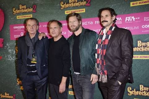 Ralf Huettner Uwe Ochsenknecht Henning Baum and Alexander Beyer at the premiere of the movie Burg Schreckenstein 2 at the Mathäser Filmpalast Munich 03 12 2017 Foto:xP.xSchönbergerx xFuturexImage
