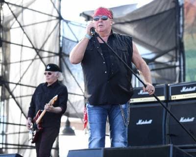 FORT LAUDERDALE BEACH, FL - DECEMBER 03: Paul Dean and Mike Reno of Loverboy perform during The Riptide Music Festival on December 3, 2017 in Fort Lauderdale Beach Florida. Copyright: xmpi04x