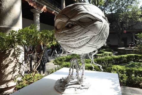 December 4, 2017 - EUM20171204ESP08.JPG.CIUDAD DE MEXICO ExhibitionExposicion-Tim Burton.- Recorrido por la exposicion El mundo de Tim Burton en el marco de su presentacion, antes de estar abierta al publico, el lunes 4 de diciembre de 2017 en el Museo Franz Mayer. Foto: Agencia EL UNIVERSALBerenice FregosoEVZ  - ZUMAu78_ 20171204_zaf_u78_020 Copyright: xElxUniversalx