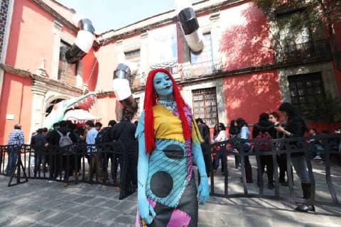 December 4, 2017 - EUM20171204ESP11.JPG.CIUDAD DE MEXICO ExhibitionExposicion-Tim Burton.- Recorrido por la exposicion El mundo de Tim Burton en el marco de su presentacion, antes de estar abierta al publico, el lunes 4 de diciembre de 2017 en el Museo Franz Mayer. Foto: Agencia EL UNIVERSALBerenice FregosoEVZ  - ZUMAu78_ 20171204_zaf_u78_021 Copyright: xElxUniversalx