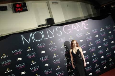 USA s actress Jessica Chastain during the Spanish premier of the film Molly s Game . December 04, 2017.  (2017120448)