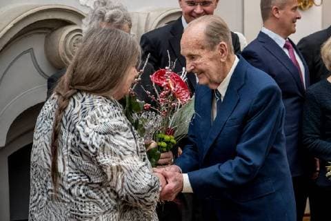 Tallinn 05.12.2017 Aadu Luukas Mission Award ceremony for the 2017. In the picture Vaino Väljas. FOTO:SANDER ILVEST POSTIMEES Tallinn HARJUMAA Estonia  Copyright: xSANDERxILVESTx