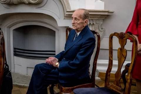 Tallinn 05.12.2017 Aadu Luukas Mission Award ceremony for the 2017. In the picture Vaino Väljas. FOTO:SANDER ILVEST POSTIMEES Tallinn HARJUMAA Estonia  Copyright: xSANDERxILVESTx