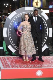 American actress Jessica Chastain and English actor Idris Elba attend the UK premiere of Molly s Game at Vue West End in London. DECEMBER 6th 2017  RHDx172811