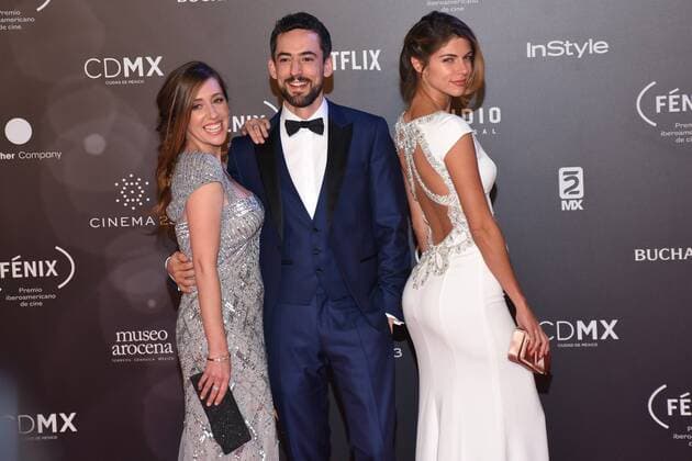 December 6, 2017 - Mexico City, Mexico, Mexico - Mariana Trevino, Luis Gerardo Mendez, Stephanie Cayo is seen arriving at red carpet of Fenix Film Awards on December 06, 2017 in Mexico City, Mexico Mexico City Mexico  - ZUMAn230 20171206_zaa_n230_406 Copyright: xCarlosxTischlerx