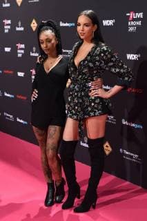 1LIVE Krone 2017 on 07 12 2017 in the Jahrhunderthalle in Bochum The hip hop duo SXTN Juju and Nura xRx