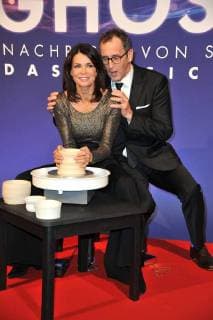Gerit Kling and her husband Wolfram Becker at the Ghost The Musical Premiere on 7 12 2017 in Berlin Ghost The Musical Premiere on 7 12 2017 in Berlin