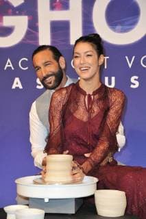 Rebecca Mir and Massimo Sinato at the Ghost The Musical Premiere on 7 12 2017 in Berlin Ghost The Musical Premiere on 7 12 2017 in Berlin