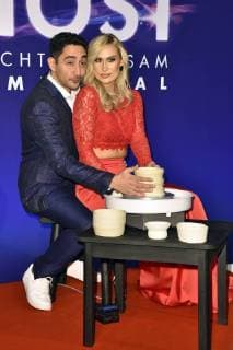 Eko Fresh and wife Sarah at the gala Premiere of Ghost The Musical at the Stage Theater of the West Berlin 07 12 2017 Foto:xN.xKubelkax xFuturexImage