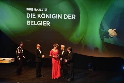 Entertainment Bilder der Woche Themen der Woche Bilder des Tages Queen Mathilde of Belgium pictured during the ceremony of the Honorary National German Sustainability Award, given to Queen Mathilde of Belgium, in Dusseldorf, Germany, Friday 08 December 2017.  YORICKxJANSENS 05215527