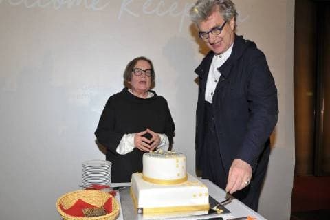 Agniezka Holland Chairwoman EFA Board Wim Wenders 30th European Film Award EFA Birthday Party at the Academy of Sciences in Berlin on 08 12 2017
