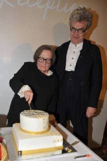 Agniezka Holland Chairwoman EFA Board Wim Wenders 30th European Film Award EFA Birthday Party at the Academy of Sciences in Berlin on 08 12 2017