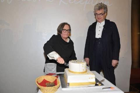 Agniezka Holland Chairwoman EFA Board Wim Wenders 30th European Film Award EFA Birthday Party at the Academy of Sciences in Berlin on 08 12 2017
