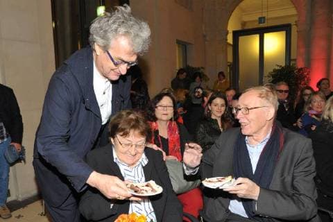 Wim Wenders Erika and Ulrich Gregor Kinematek 30 years European Film Award EFA Birthday Party at the Academy of Sciences in Berlin on 08 12 2017