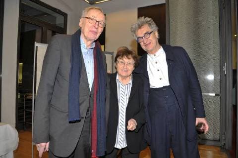 Wim Wenders Erika and Ulrich Gregor Kinematek 30 years European Film Award EFA Birthday Party at the Academy of Sciences in Berlin on 08 12 2017
