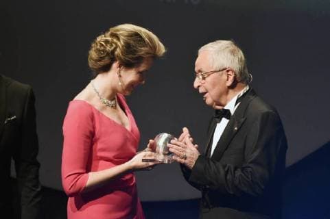 Queen Mathilde of Belgium and Klaus Töpfer at the presentation of the 10 German Sustainability Award 2017 at the Maritim Hotel Düsseldorf 08 12 2017 Foto:xF.xKernx xFuturexImage