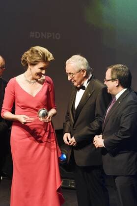 Queen Mathilde of Belgium Klaus Töpfer and Armin Laschet at the presentation of the 10 German Sustainability Award 2017 at the Maritim Hotel Düsseldorf 08 12 2017 Foto:xF.xKernx xFuturexImage