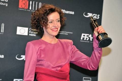 Maria Schrader Prize winner Audience Award Arrival on the red carpet 30 years European Film Awards EFA at the Haus der Berliner Filmfestspiele on 09 12 2017