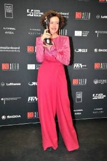Maria Schrader Prize winner Audience Award Arrival on the red carpet 30 years European Film Awards EFA at the Haus der Berliner Filmfestspiele on 09 12 2017