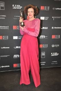 Maria Schrader Prize winner Audience Award Arrival on the red carpet 30 years European Film Awards EFA at the Haus der Berliner Filmfestspiele on 09 12 2017