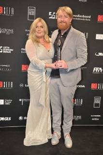 Dorota Kobiela Hugh Welchmann Best Animated Film Arriving at the Red Carpet 30 Years European Film Awards EFA at the Haus der Berliner Filmfestspiele on 09 12 2017