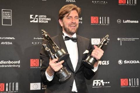 Ruben Oestlund Prize winner best film best comedy The arrival on the red carpet 30 years European Film Awards EFA at the Haus der Berliner Filmfestspiele on 09 12 2017