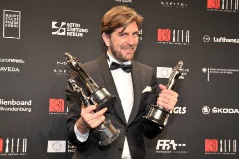 Ruben Oestlund Prize winner best film best comedy The arrival on the red carpet 30 years European Film Awards EFA at the Haus der Berliner Filmfestspiele on 09 12 2017