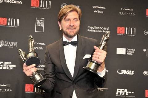 Ruben Oestlund Prize winner best film best comedy The arrival on the red carpet 30 years European Film Awards EFA at the Haus der Berliner Filmfestspiele on 09 12 2017