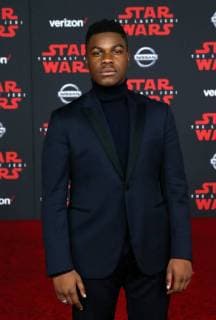 LOS ANGELES, CA - DECEMBER 9: John Boyega at the World Premiere of LucasfilmÕs Star Wars: The Last Jedi at The Shrine Auditorium in Los Angeles, California on December 9, 2017. Copyright: xFayexSadoux