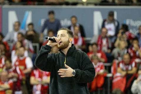 Saenger Bausa Feat Bausa Patrice FC Bayern Basketball MHP RIESEN Ludwigsburg Basketball BBL 09 12 2017 Muenchen Bayern Germany Copyright: xkolbert-press ChristianxKolbertx