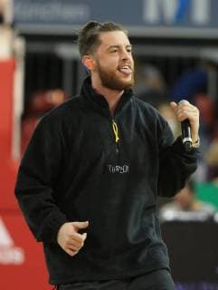 20171209 1 BBL FCB basketball vs giant Ludwigsburg Audi Dome Muenchen basketball sport in the picture singer Bausa