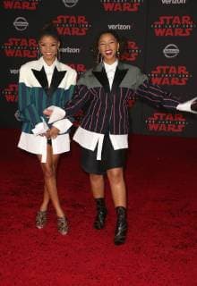LOS ANGELES, CA - DECEMBER 9: Halle Bailey, Chloe Bailey, at Premiere Of Disney Pictures And Lucasfilm s Star Wars: The Last Jedi at Shrine Auditorium in Los Angeles, California on December 9, 2017. Copyright: xFayexSadoux