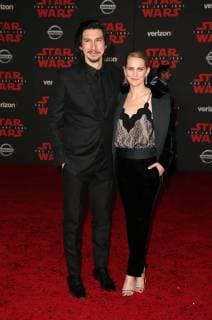 LOS ANGELES, CA - DECEMBER 9: Adam Driver, Joanne Tucker, at Premiere Of Disney Pictures And Lucasfilm s Star Wars: The Last Jedi at Shrine Auditorium in Los Angeles, California on December 9, 2017. Copyright: xFayexSadoux