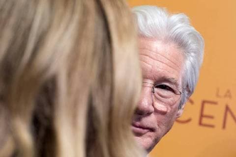 Richard Gere with girlfriend Alejandra Silva at the premiere of the movie La cena The Dinner at Cine Vapitol Madrid 11 12 2017 Richard Gere with girlfriend Alejandra Silva  Foto:xDyDxFotografosx xFuturexImage