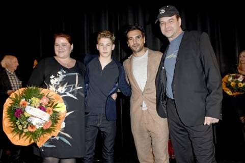 Nadine Wrietz Philip Noah Black Elyas M Barek and Marc Rothemund at the premiere of the movie This stupid heart in Mathäser Filmpalast Munich 11 12 2017 Foto:xP.xSchönbergerx xFuturexImage