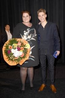 Nadine Wrietz and Philip Noah Schwarz at the premiere of the movie This stupid heart in Mathäser Filmpalast Munich 11 12 2017 Foto:xP.xSchönbergerx xFuturexImage