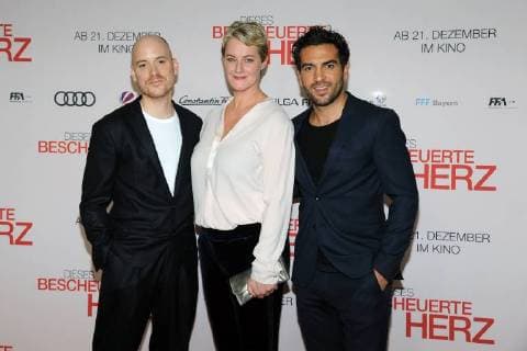 Lars Amend Book author Viola Jaeger Prod. Artist Elyas M Barek Special screening for the premiere of this shrewd heart after a true story in the cinema Zoo Palast in Berlin am 12 12 2017