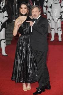 Daisy Ridley and Mark Hamill attend the European Premiere of Star Wars - The Last Jedi at the Royal Albert Hall in London. DECEMBER 12th 2017  PTYx172857