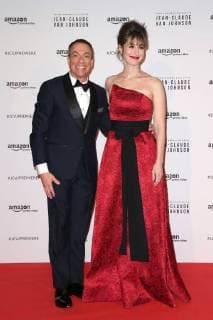 Lancement de la serie Jean Claude Van Johnson au cinema le Grand Rex a Paris. Photo: Laurent Guerin E Press Photo Jean Claude Van Damme;Kat Foster Paris France  566112
