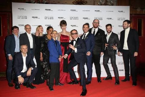 Lancement de la serie Jean Claude Van Johnson au cinema le Grand Rex a Paris. Photo: Laurent Guerin E Press Photo Jean Claude Van Damme;Phylicia Rashad;Kat Foster;Moises Arias Paris France  566112