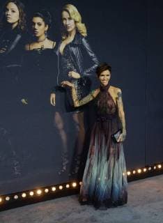 Cast member Ruby Rose attends the premiere of the motion picture musical comedy Pitch Perfect 3 premiere at the Dolby Theatre in the Hollywood section of Los Angeles on December 12, 2017. Storyline: Following their win at the world championship, the now separated Bellas reunite for one last singing competition at an overseas USO tour, but face a group who uses both instruments and voices.  LAP2017121220 JIMxRUYMEN