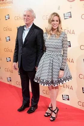Richard Gere the actor with his girlfriend Alejandra Silva at The Dinner Film Premiere on 12 12 2017 in Madrid The Dinner Film Premiere with Richard Gere in Madrid 2017