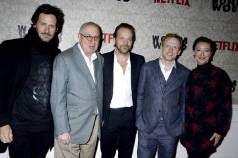 Christian Camargo Errol Morris Peter Sarsgaard Scott Shepherd and Molly Parker at the premiere of the Netflix series Wormwood at The Campbell New York 12 12 2017 Foto:xD.xVanxTinex xFuturexImage