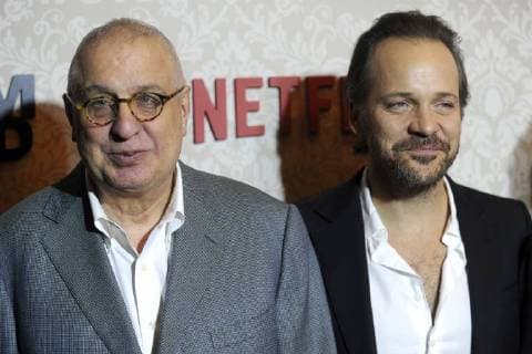 Errol Morris and Peter Sarsgaard at the premiere of the Netflix series Wormwood at The Campbell New York 12 12 2017 Foto:xD.xVanxTinex xFuturexImage